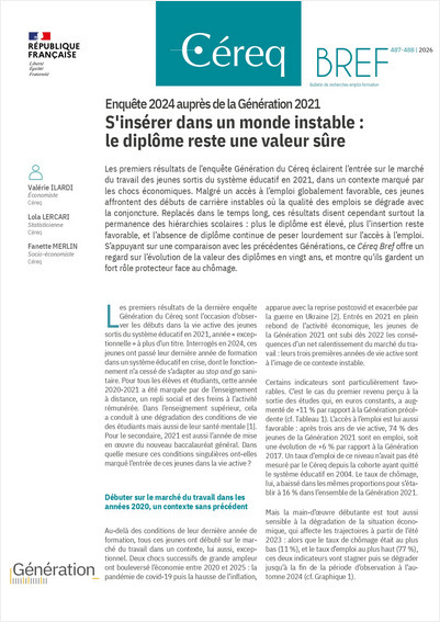 S'ins&eacute;rer dans un monde instable : le dipl&ocirc;me reste une valeur s&ucirc;re | Cereq | Enqu&ecirc;tes, &eacute;tudes et rapports | Scoop.it