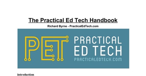 Practical Ed Tech Handbook 2018-19 School Year - Thanks to @rmbyrne for sharing! | eflclassroom | Scoop.it