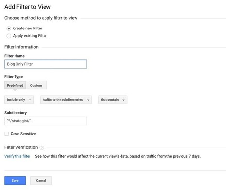 Google Analytics for Content Marketing: Set up a Blog-Only View | Recherche vocale et SEO | Scoop.it