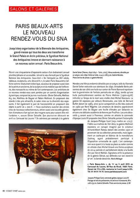 L'Objet d'Art / Mars 2015 | Paris Beaux-Arts | Scoop.it