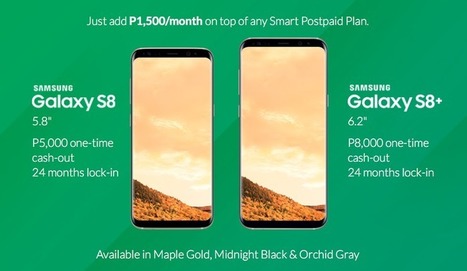 Samsung Galaxy S8 and S8+ Smart Postpaid Plans: Get it for as low as Php1,899 per month | NoypiGeeks | Gadget Reviews | Scoop.it