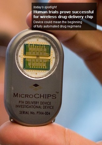 Successful human tests for first wirelessly controlled drug-delivery chip - MIT News Office | qrcodes et R.A. | Scoop.it