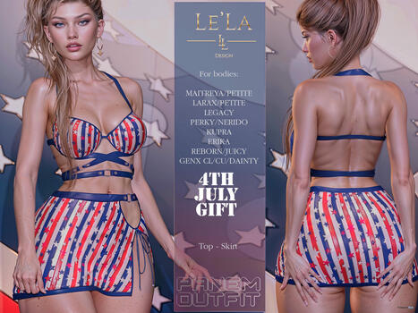 Panem Outfit 4th July Edition 1L Promo Gift by Le&rsquo;La Design | Teleport Hub - Second Life Deals | Second Life Freebies | Scoop.it