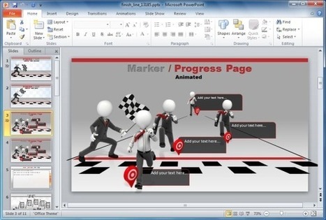 Finish Line Template For PowerPoint With Animations And Race Flag | PowerPoint Presentation | PowerPoint presentations and PPT templates | Scoop.it