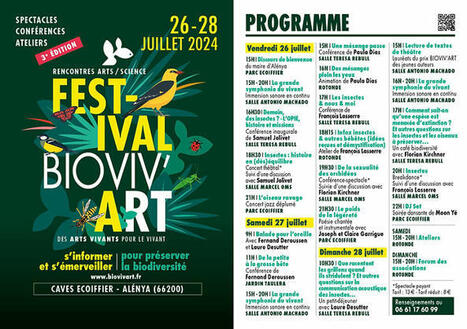 Festival Bioviv'art 2024 du 26 au 28 juillet à Alénya (66200) | Variétés entomologiques | Scoop.it