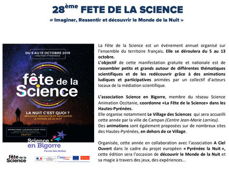 Fête de la Science dans les Hautes-Pyrénées | Vallées d'Aure & Louron - Pyrénées | Scoop.it