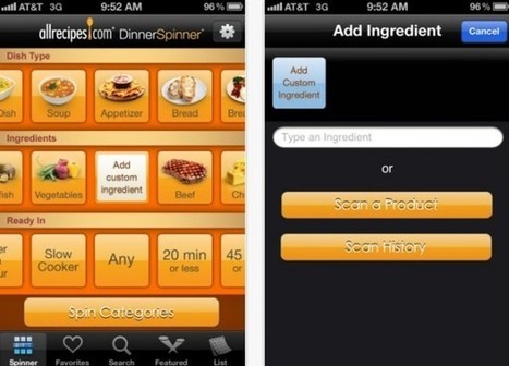 Dinners Spinner, para obtener recetas de cocina escaneando sus ingredientes | TIC & Educación | Scoop.it