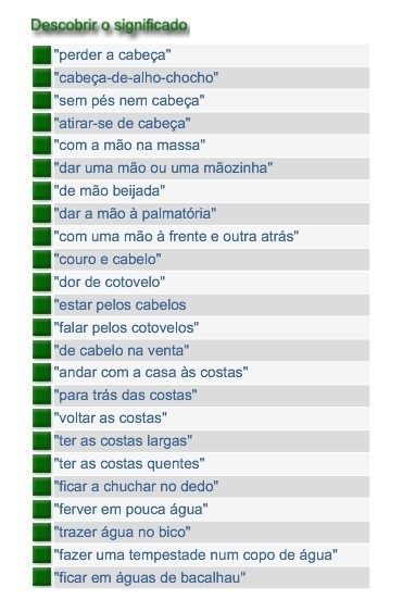 Express&otilde;es Idiom&aacute;ticas - cvc.instituto-camoes.pt - | APOIO AO ESTUDO | Scoop.it