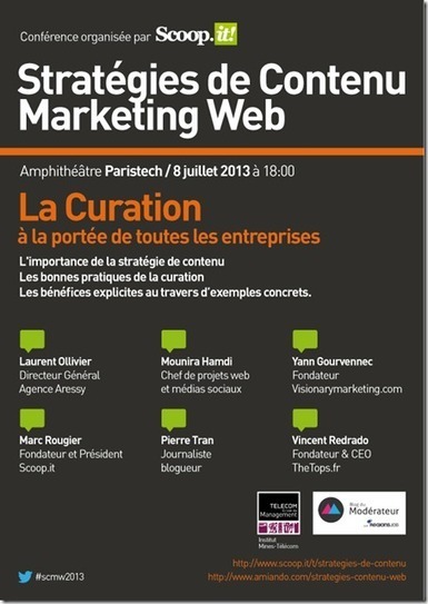 Stratégies de contenu, curation et infobésité - conférence du 8 juillet | Stratégies de contenu - #SCMW2015 | Scoop.it