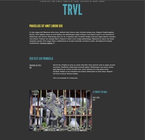 New Theme: Trvl | WordPress and Annotum for Education, Science,Journal Publishing | Scoop.it