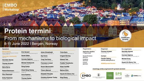 EMBO in-person workshop on Protein Termini in Bergen Norway 8-11 June 2022 | I2BC Paris-Saclay | Scoop.it
