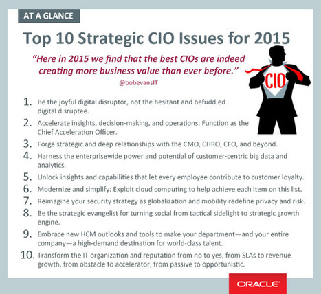 OracleVoice: The Top 10 Strategic CIO Issues For 2015 | CXO.Care | Scoop.it