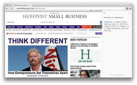 Sidenotes, notas rápidas a un lado de Chrome y sincronizadas vía Dropbox | TIC & Educación | Scoop.it