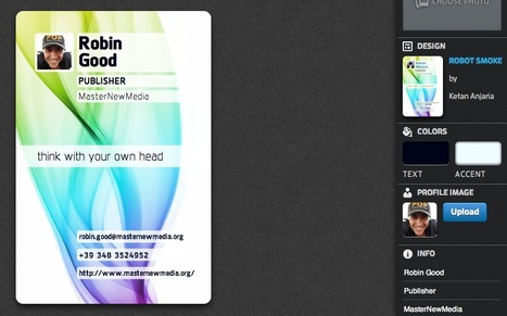 Design and Share Your Own Cool Digital Business Cards with CardFlick | Personal Branding World | Scoop.it