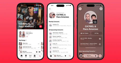 Apple Music now helps you keep up with concerts from your favorite artists | Hypebot &bull; new music industry, music marketing & music tech news from across the web | Scoop.it