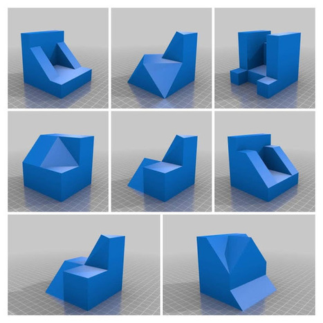 Modelos 3D para trabajar la obtención de vistas... a imprimir !! | tecno4 | Scoop.it