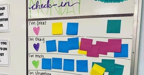 This teacher's viral 'check-in' board is a beautiful example of mental health support. | Professional Learning for Busy Educators | Scoop.it