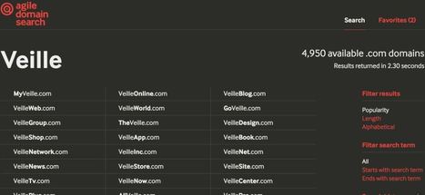 Agile Domain Search : outil pour trouver un bon nom de domaine | Outils et astuces du web | Scoop.it