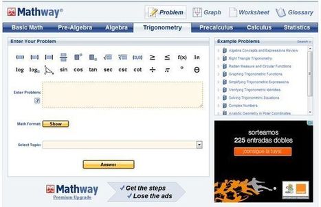 Mathway, realiza online diferentes tipos de cálculos matemáticos | TIC & Educación | Scoop.it