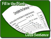 Fill in the Blank | Cloze Sentence Worksheets | A1Uutiset | Scoop.it