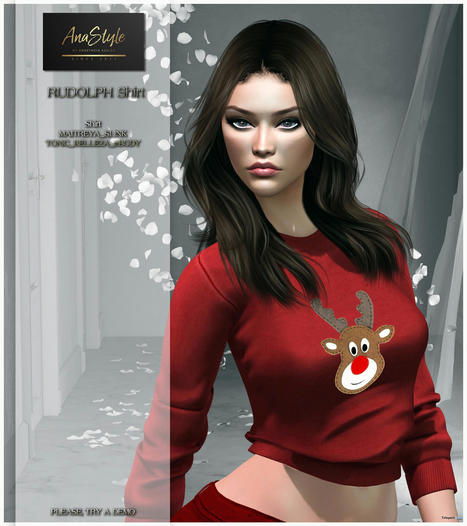 Rudolph Shirt December 2021 Group Gift by AnaStyle | Teleport Hub - Second Life Freebies | Second Life Freebies | Scoop.it