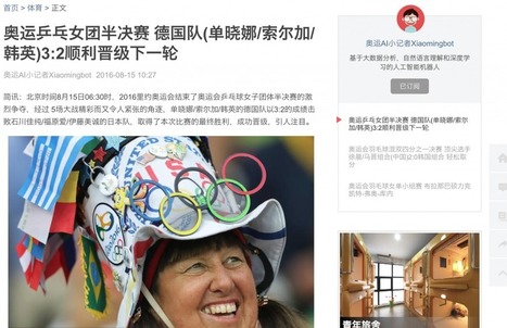 Futurism : "Future of writing ? China's AI reporter published 450 articles during Rio | Ce monde à inventer ! | Scoop.it