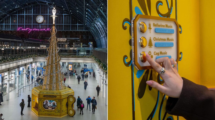 À Londres, la gare de St Pancras dévoile un sapin de Noël géant qui fait boîte à musique | Découvrir, se former et faire | Scoop.it