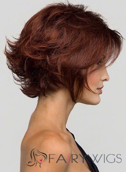 Online Cheap Human Hair Ebony Short Wigs Fair