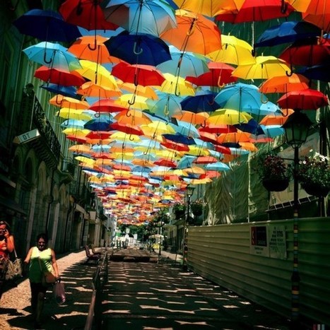 Canopies Made Of Umbrellas Turn City Streets Into Colorful Arcades | Design, Science and Technology | Scoop.it