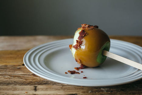Bacon Caramel Apples - This Autumnally Appropriate Dessert Recipe Incorporates a Savory Twist (TrendHunter.com) | Candy Buffet Weddings, Favors, Events, Food Station Buffets and Tea Parties | Scoop.it