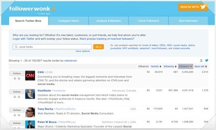 Followerwonk: Twitter analytics, follower segmentation, social graph tracking, & more | social media useful  tools | Scoop.it