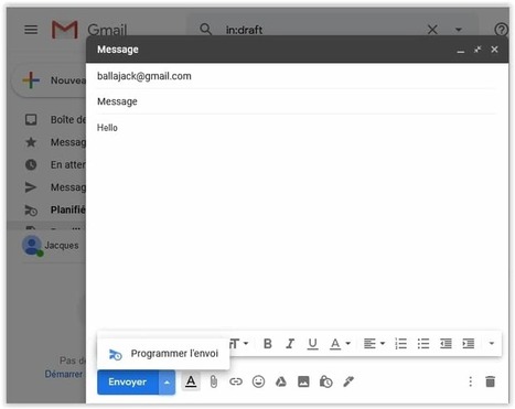 Planification d'un mail dans Gmail : Comment faire ? | François MAGNAN  Formateur Consultant | Scoop.it