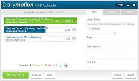 Uploader plusieurs vidéos sur Dailymotion | Time to Learn | Scoop.it