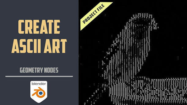 How to Make ASCII Art With Blender Geometry Nod...