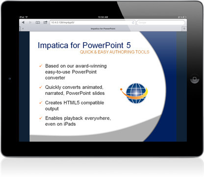 Your Presentations on the iPad: How To Convert From PowerPoint to HTML5 or Java with Impatica | Presentation Tools | Scoop.it