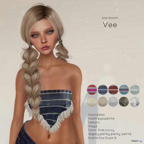 Vee Top Fatpack March 2022 Group Gift by siss boom | Teleport Hub - Second Life Freebies | Second Life Freebies | Scoop.it