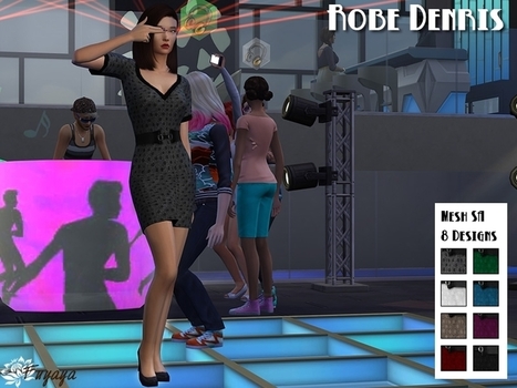 Robe Denris (Sims 4) << Fuyaya pour Sims Artists | Les Sims | Scoop.it