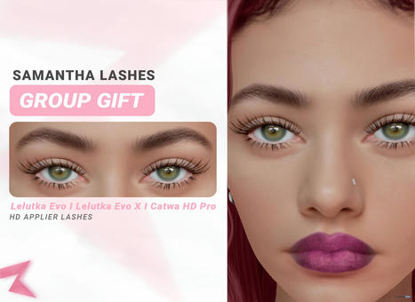 Samantha Lashes August 2021 Group Gift by RAMILLA | Teleport Hub - Second Life Freebies | Second Life Freebies | Scoop.it