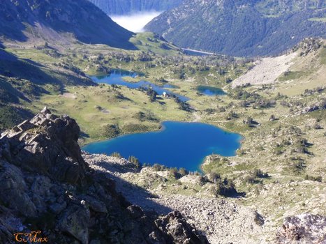 Lacs de Bastan vus du Pic de Bastan d'Aulon | Vallées d'Aure & Louron - Pyrénées | Scoop.it