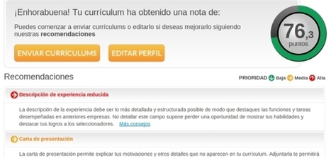 Primera herramienta para valorar online la calidad de los curr&iacute;culums | Empl&eacute;@te 2.0 | Scoop.it