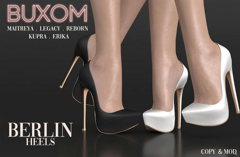 Berlin Heels August 2022 Group Gift by Buxom | Teleport Hub - Second Life Freebies | Second Life Freebies | Scoop.it