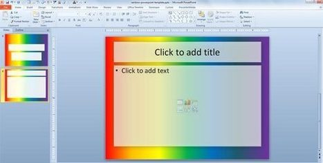 How to Make a Rainbow Background as a PowerPoint template | PowerPoint Tutorial | PowerPoint Presentation Library | Scoop.it