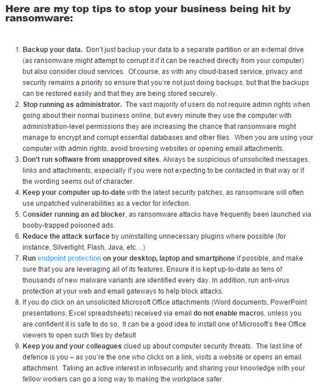 The Simple Way to Stop your Business from Being Extorted by Ransomware | CyberSecurity | ICT Security-S&eacute;curit&eacute; PC et Internet | Scoop.it