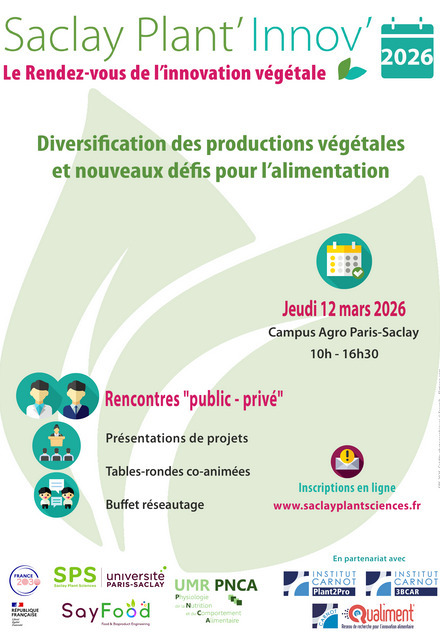 Saclay Plant' Innov' 2026 | Life Sciences Universit&eacute; Paris-Saclay | Scoop.it