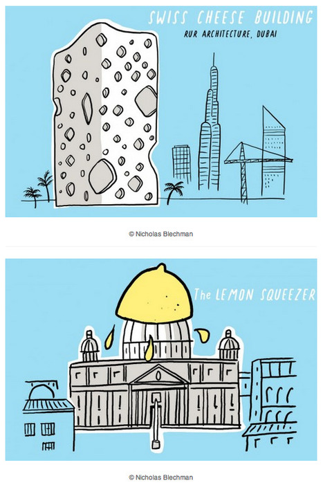 GASTRO-Architecture: Nicholas Blechman Illustrates Architecture as Food | The Architecture of the City | Scoop.it