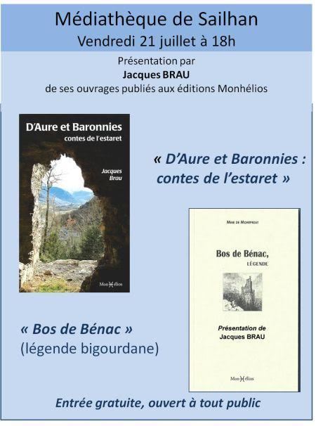Rencontre avec Jacques Brau le 21 juillet à Sailhan | Vallées d'Aure & Louron - Pyrénées | Scoop.it