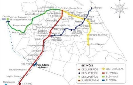 Brasil | Quatro consórcios foram habilitados para a construção da Linha Leste do Metrô, em Fortaleza | Notícias-Ferroviárias Português | Scoop.it