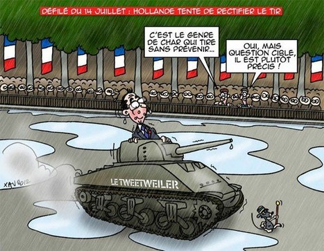 Le 14 juillet de François Hollande se transforme en pétard mouillé... | Dessins de Presse | Scoop.it