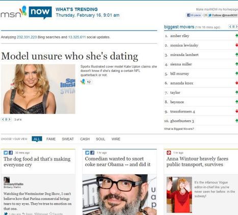 Microsoft Launches Curation Site msnNow | BI Revolution | Scoop.it