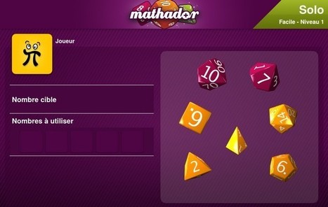 Mathador, l'application pour devenir un crack en calcul mental - Geek Junior - | UseNum - Education | Scoop.it